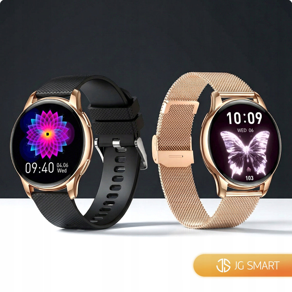 SMARTWATCH WOMEN'S WATCH MENU PL CALL NOTIFICATIONS SMART WATCH 4 STRIPES Packaging status original