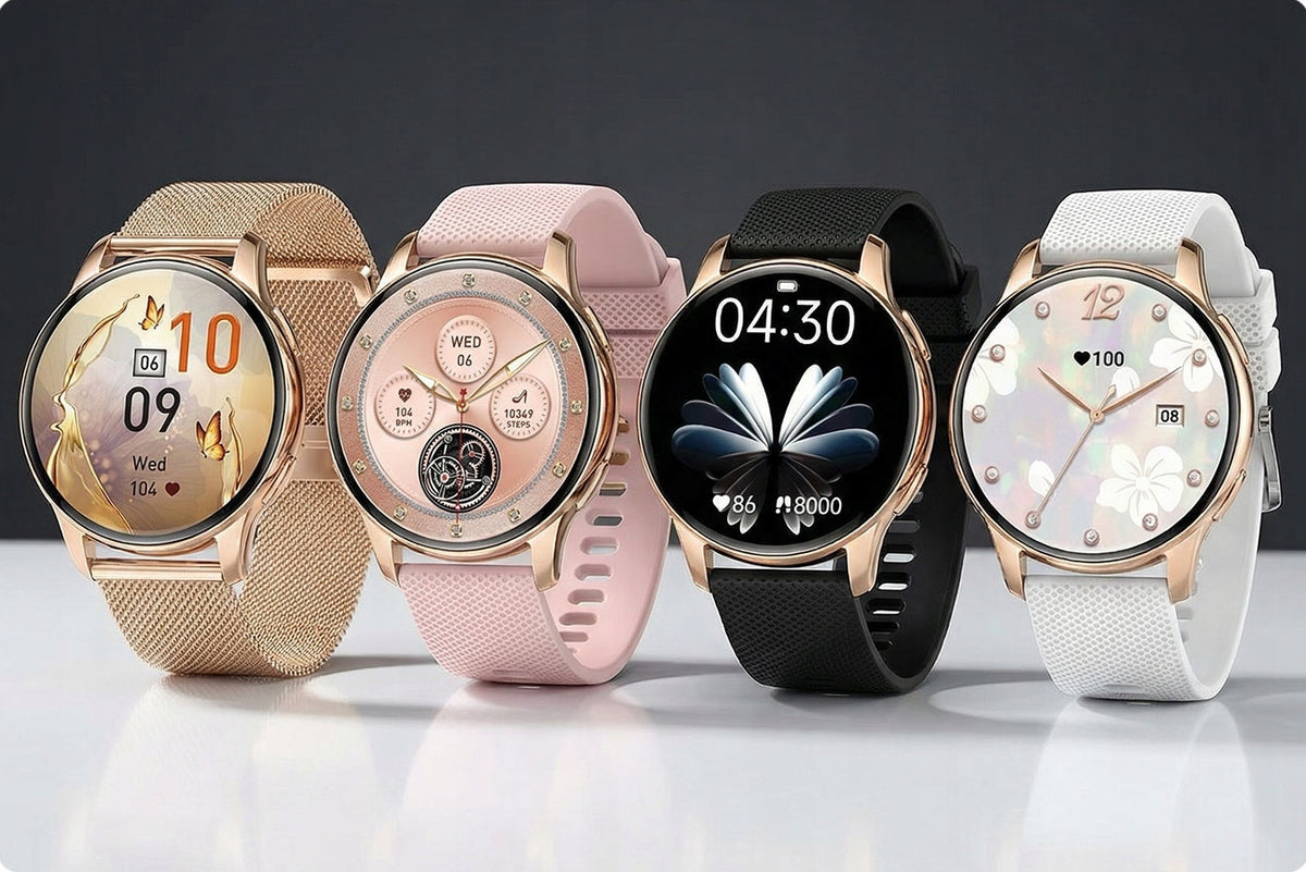 SMARTWATCH WOMEN'S WATCH PL MENU CALL NOTIFICATIONS SMART WATCH 4 STRIPES Packaging status original