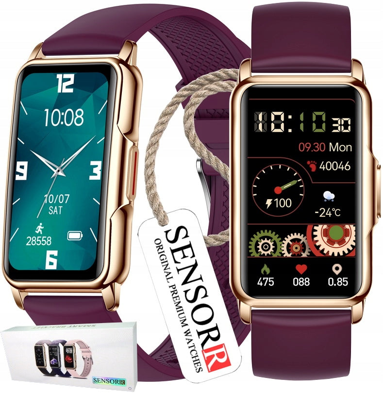 SMARTWATCH WOMEN'S WATCH SMARTBAND STEPS PULSE BLOOD PRESSURE MONITOR POLISH MENU
