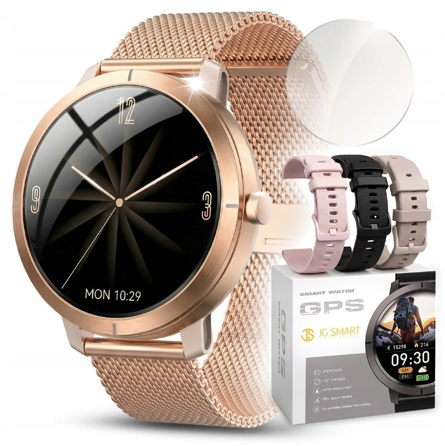 SMARTWATCH WOMEN'S WATCH WATERPROOF GPS MENU PL AMOLED TALK PULSE SPORT
