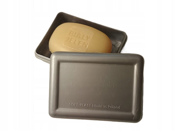 SOAP CASE TRAVEL SOAP Dish MADE IN POLAND container 100% Poland Color silver