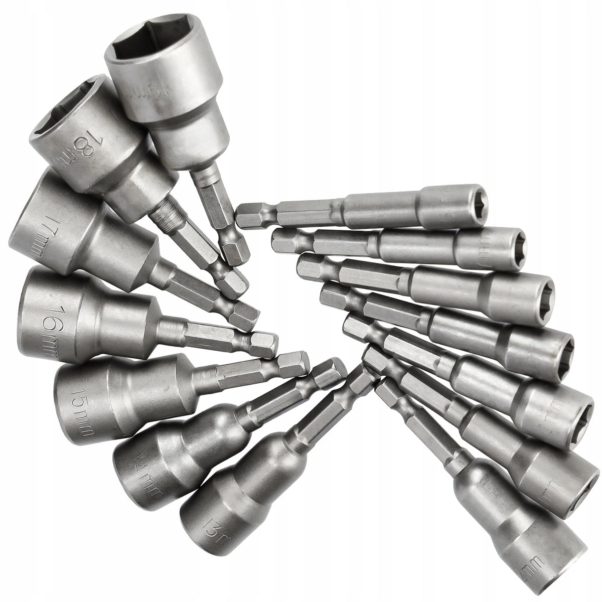 SOCKET WRENCH CAPS FOR SCREWDRIVER WITH STRONG MAGNET - SET OF 14PCS RS Manufacturer code 5904183606347