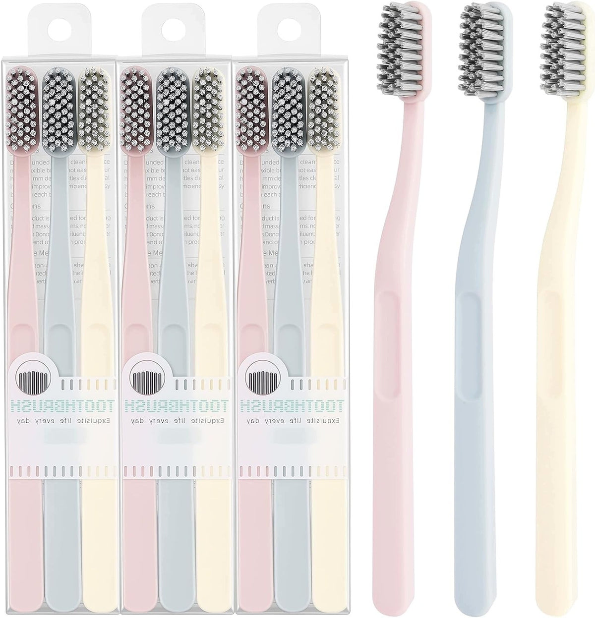 SOFT BRISTLE TOOTHBRUSH FOR SENSITIVE 20000 BRISTLES