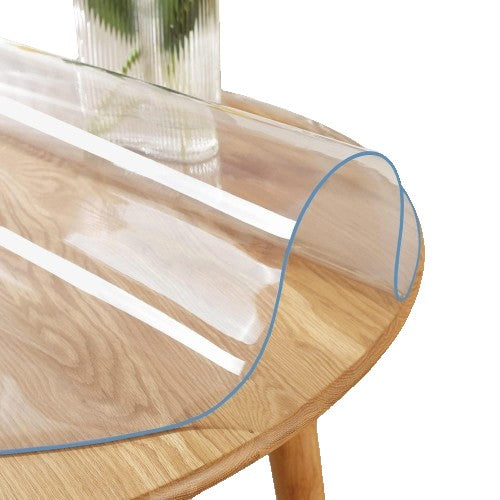 SOFT GLASS VRT Protective Mat TABLE TOP Pad 2mm x 80cm ROUND