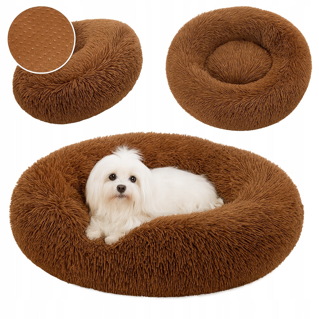 SOFT PLUSH BED FOR CAT AND SMALL DOG YORK MALTESE 40 CM