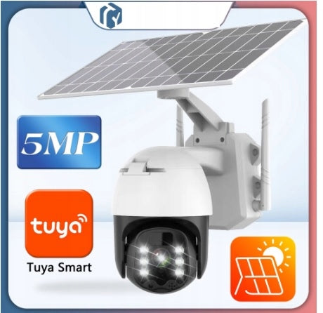 SOLAR BATTERY CAMERA WIFI 5MP TUYA SMART LIVE_!!____!_