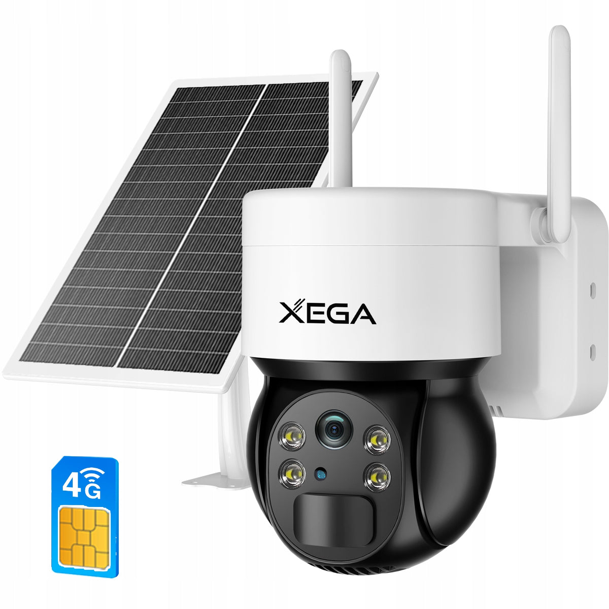 SOLAR CAMERA OUTDOOR ROTATING FOR GSM 3G 4G LTE SIM 2K 3MPx SIM CARD
