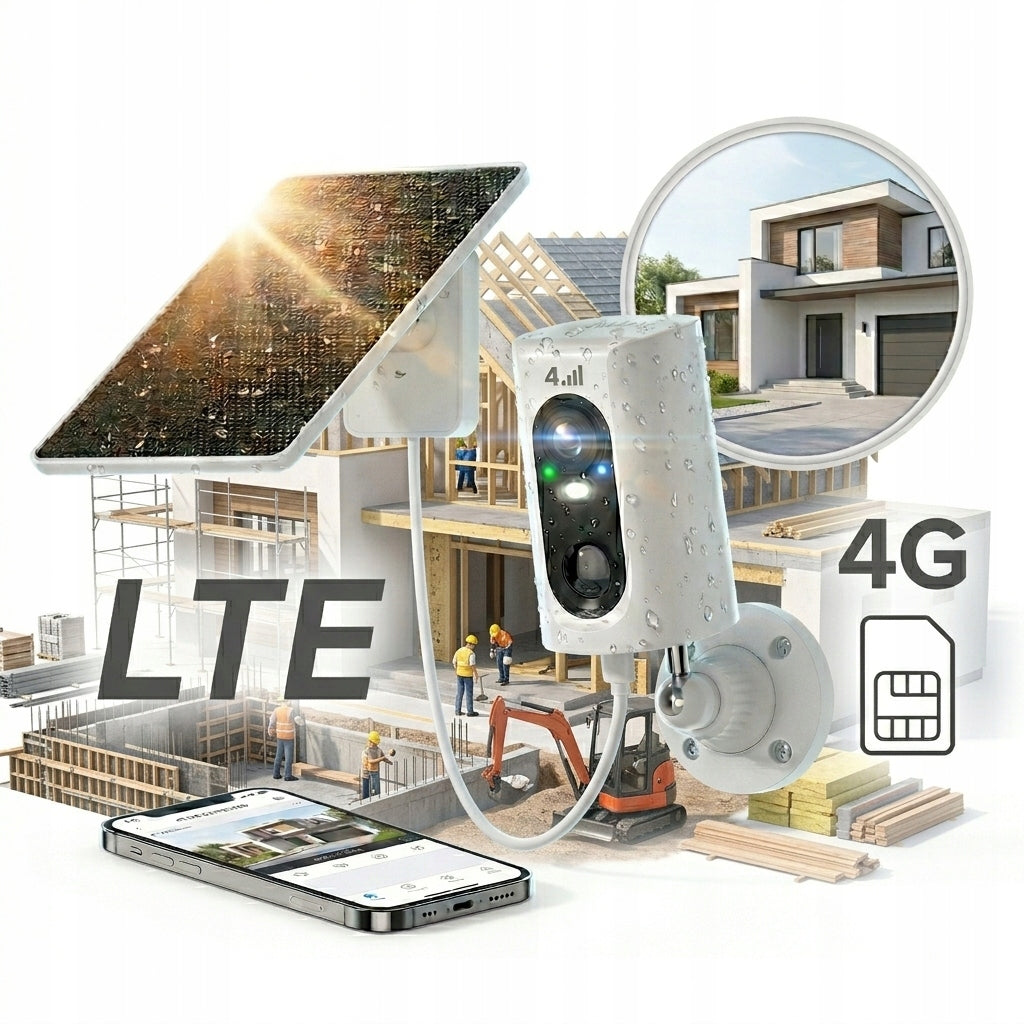 SOLAR OUTDOOR CAMERA FOR SIM CARD TO BUILD A HOUSE FOR A PLOT OF LAND TO THE FOREST Packaging status original