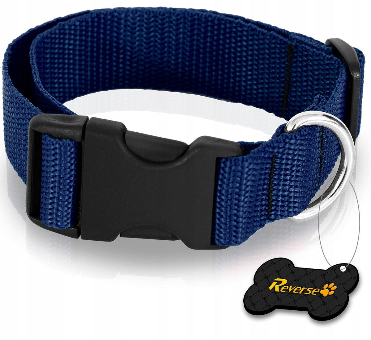 SOLID BAND COLLAR FOR DOG ADJUSTABLE 35-55cm L