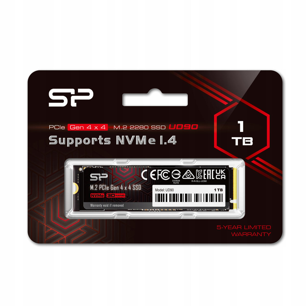 SP Silicon Power 1TB Dysk SSD UD90 M.2 PCIe Gen4x4 Solid State Drive Packaging status original