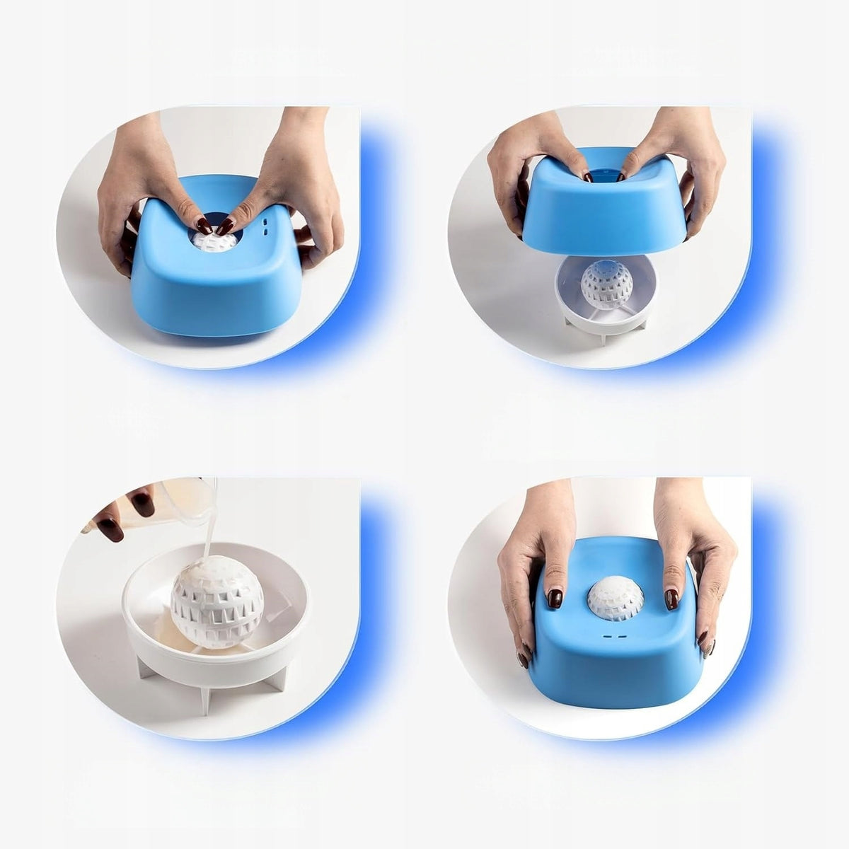 SPHERICAL SLOW-FEED BOWL FOR CATS AND DOGS BOWL FOR SMOOTH SLOW FOOD Manufacturer code 6905485475494
