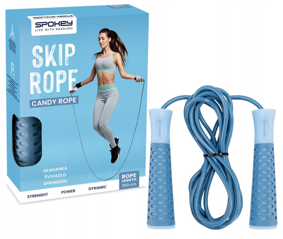 SPOKEY Boxing Jump Rope Training With Bearings For Fitness Exercise 3 m Color blue