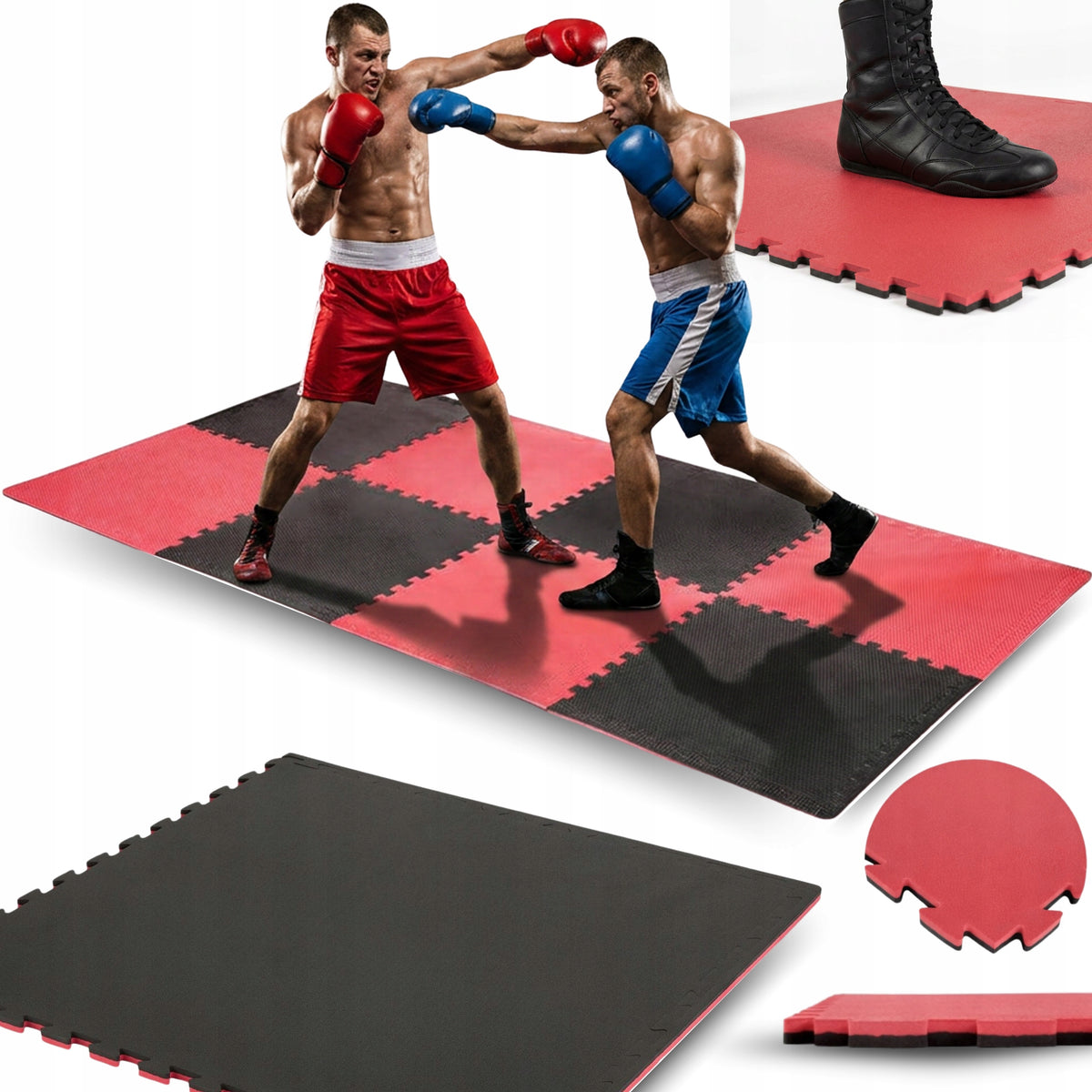 SPORTS MAT FOR BOXING MARTIAL ARTS KARATE MMA PUZZLE 100x100cm 1m2