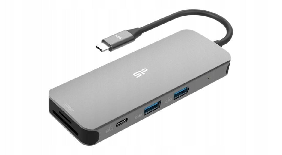 STACJA DOKUJĄCA SILICON POWER SR30 HDMI SD USB-C USB-A RJ45 PD 100W