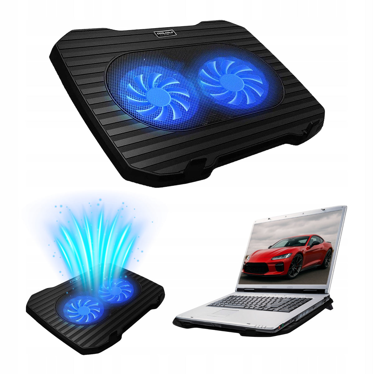 STAND COOLING PAD FOR LAPTOP NOTEBOOK 12-16'' COOLING PAD