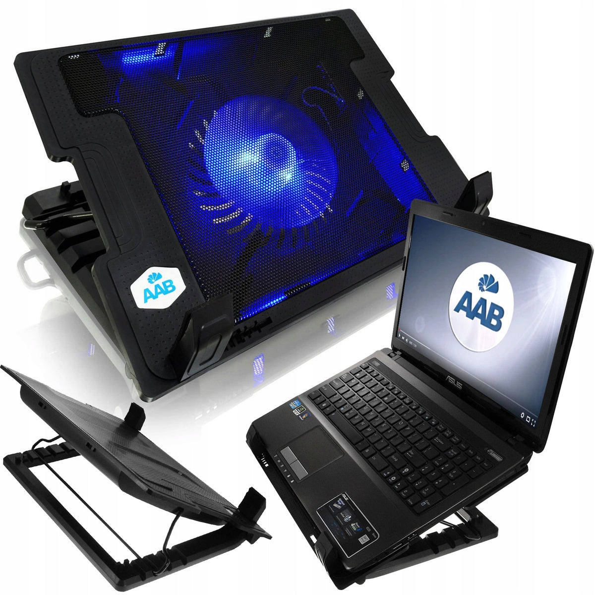STAND COOLING PAD FOR LAPTOP NOTEBOOK CHROMEBOOK 10-17"
