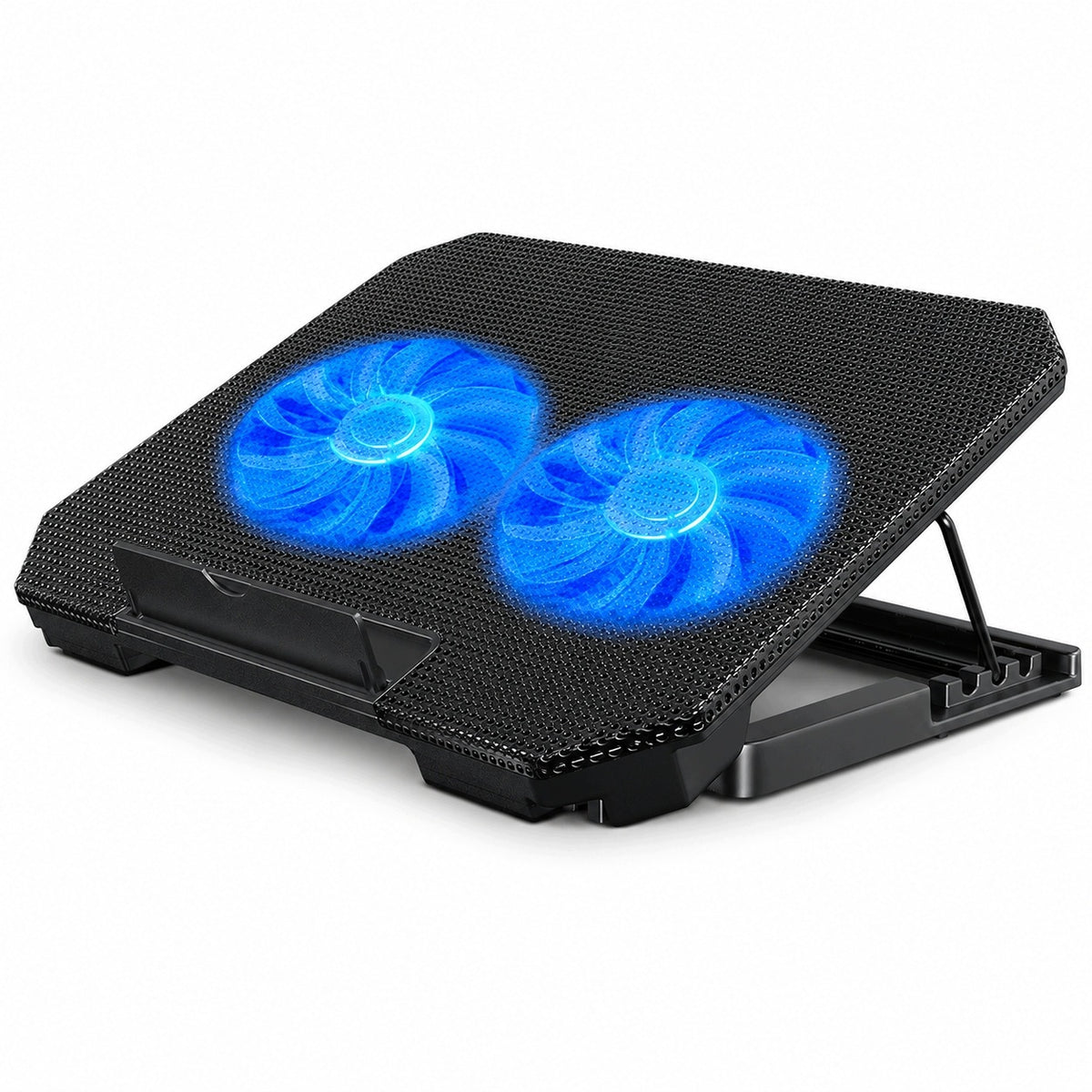 STAND COOLING PAD LAPTOP 12-17 LED ADJUSTABLE 2 USB FANS