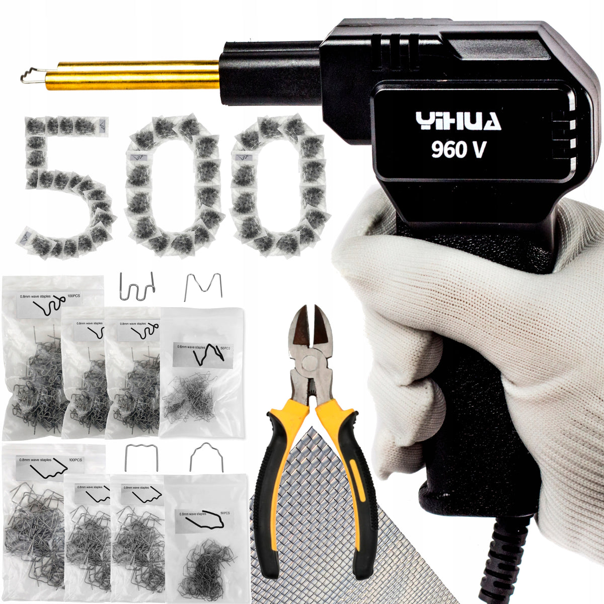 STAPLER FOR PLASTIC 500x STAPLES MESH WELDING MACHINE STAPLER 960V