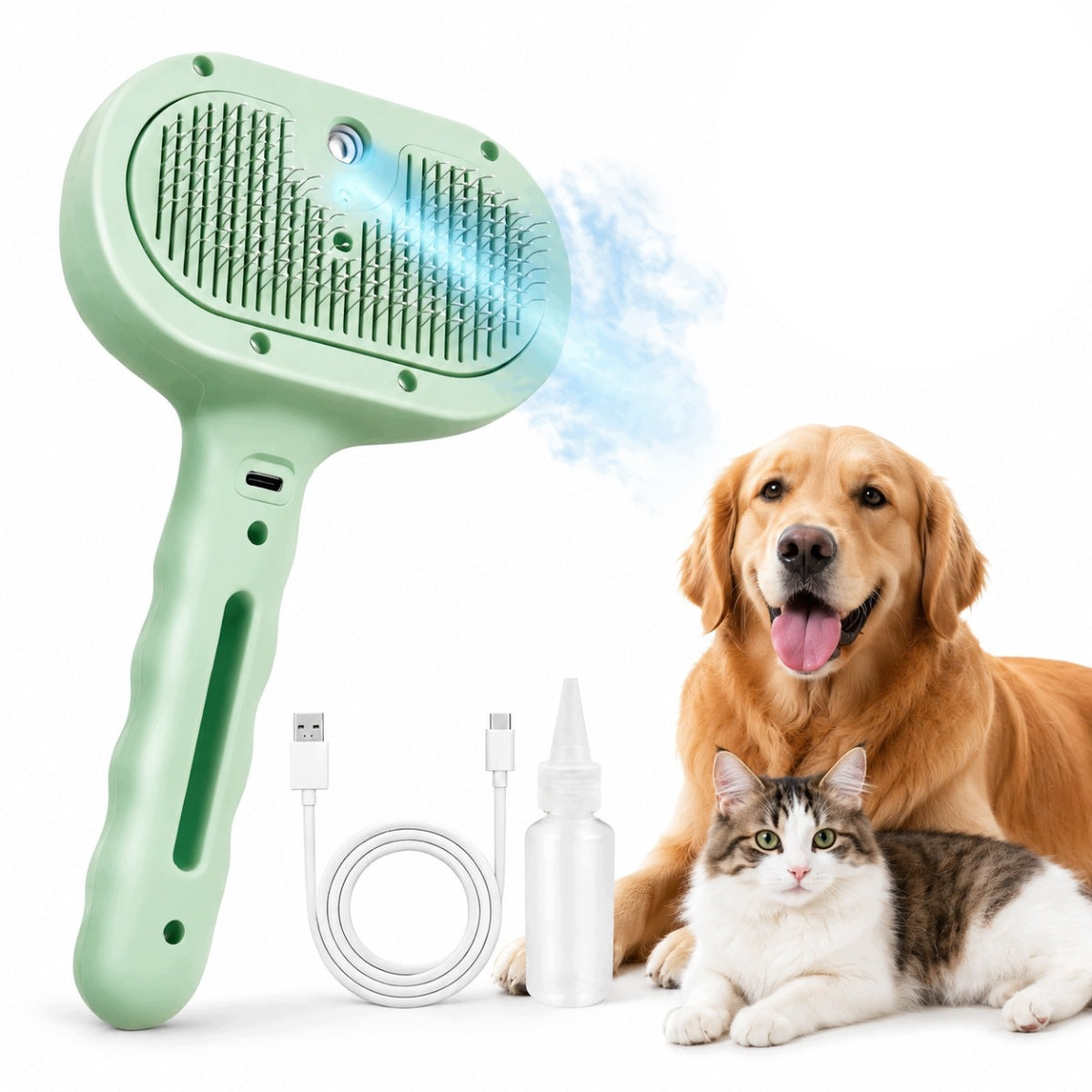 STEAM BRUSH FOR CAT DOG ANIMALS ELECTRIC FOR COMBING