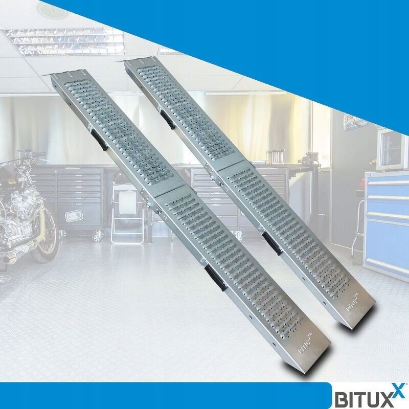 STEEL RAMPS OVERRUN FOLDING DRIVEWAYS 180CM 2PCS TO 400KG Manufacturer code 4250394559080