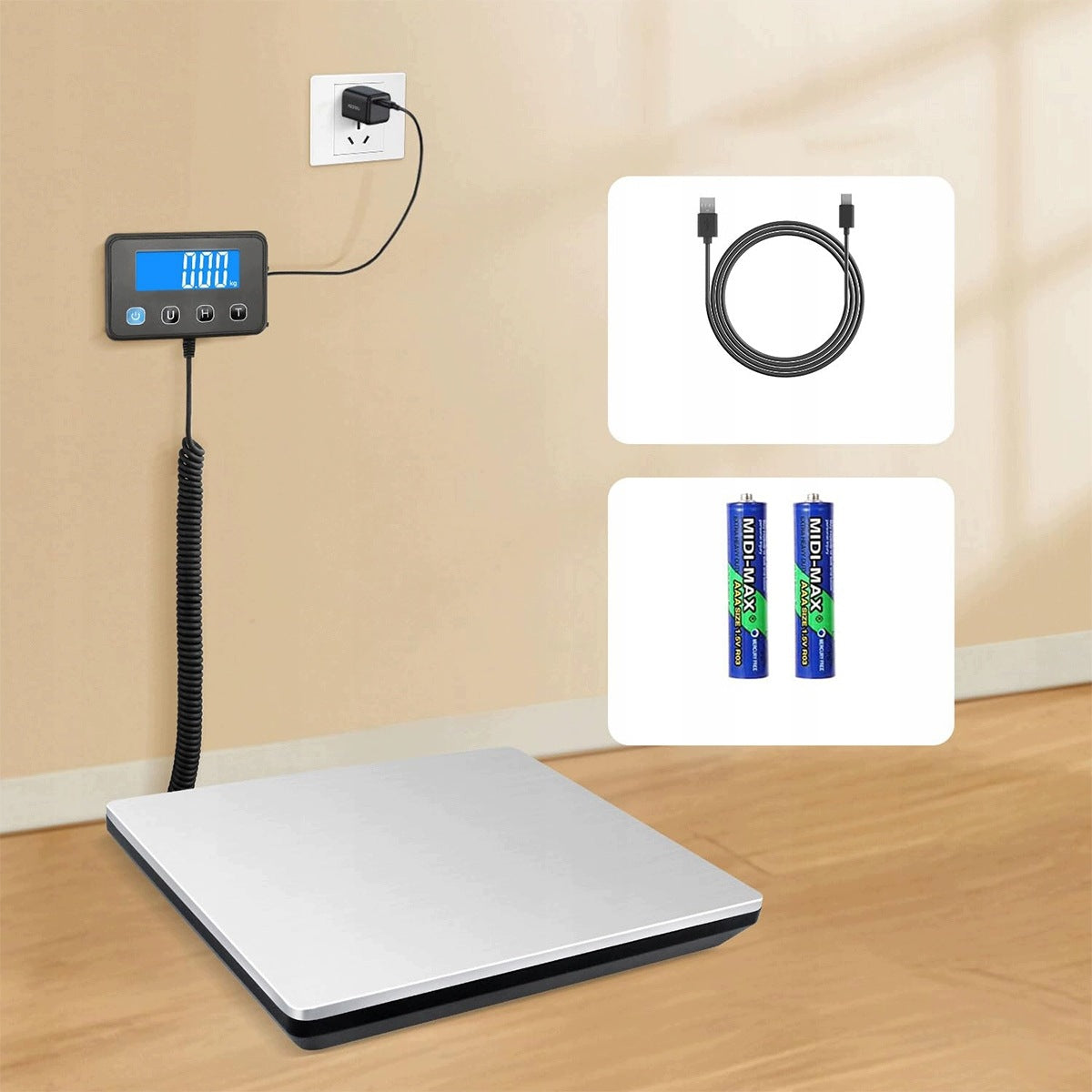 STORE SCALE ELECTRONIC LCD 200KG Packaging status original