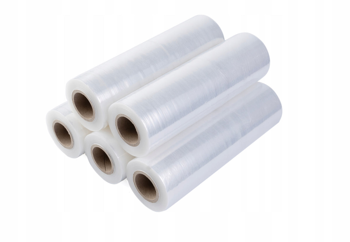 STRETCH FILM MINI RAP 25CM/ fi38 TRANSPARENT FOR WRAPPING SHIPMENTS Packaging status original