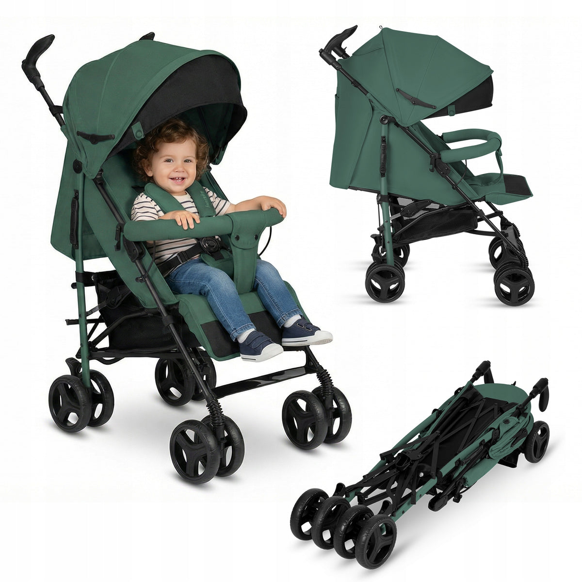 STROLLER Umbrella STROLLER ROTATING WHEELS + ACCESSORIES LIONELO IRMA