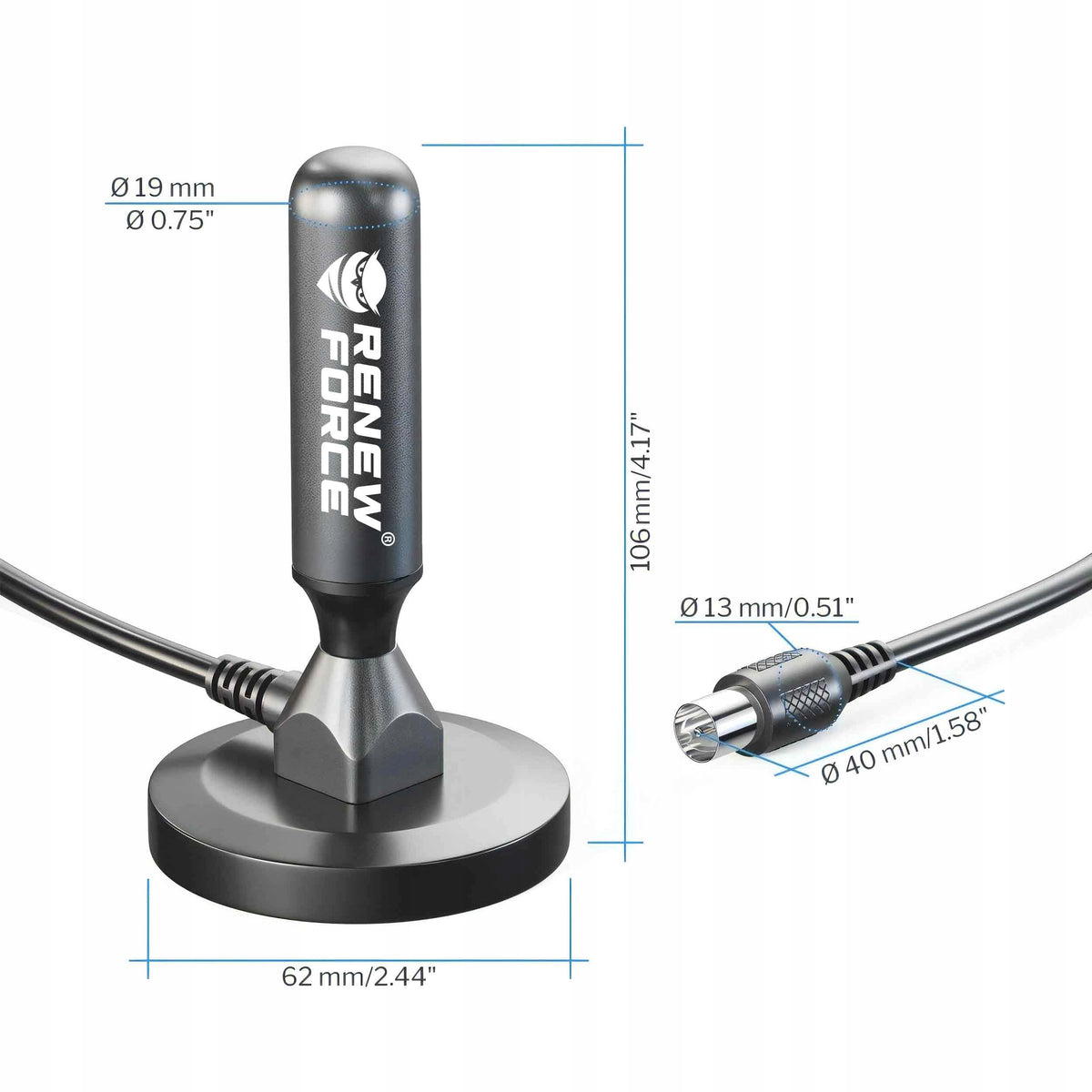 STRONG ANTENNA ACTIVE ROOM DVBT TV FHD 4K MUX-8 LTE AMPLIFIER MAGNET Packaging status original