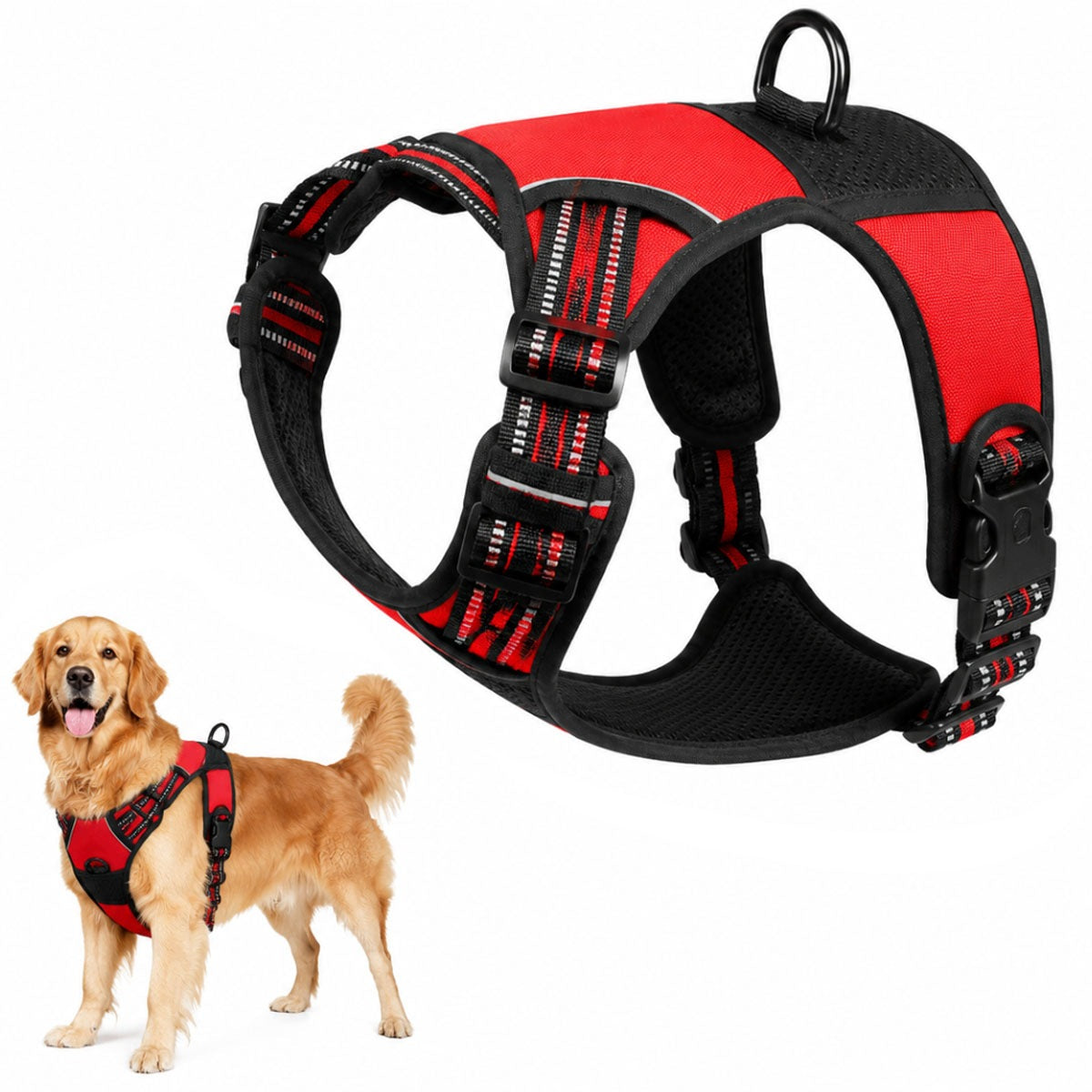 STRONG DOG HARNESS PRESSURE-FREE XL ADJUSTMENT