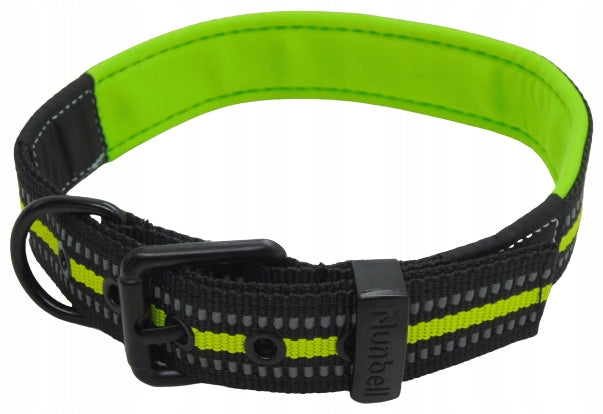 STRONG Dog Collar with REFLECTIVE Comfort Roz. S 20-26cm
