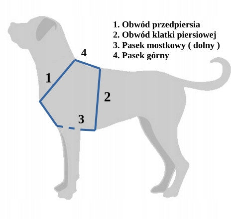 STRONG GUARD HARNESS FOR DOG SIZE L - REINFORCED Brand Aleksandra