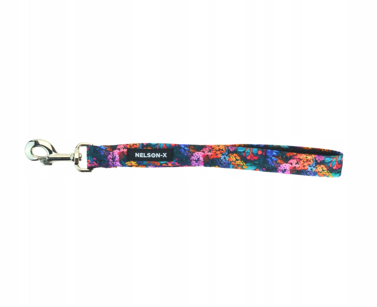 STRONG LEASH SHORT HANDLE FOR BIG DOG NELSON-X FLORAL Polish PRODUCT