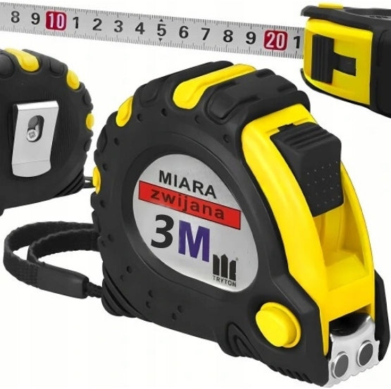 STRONG MEASURE ROLLED WITH LOCK METER TAPE MEASURING CUP AUTOMATIC 3M