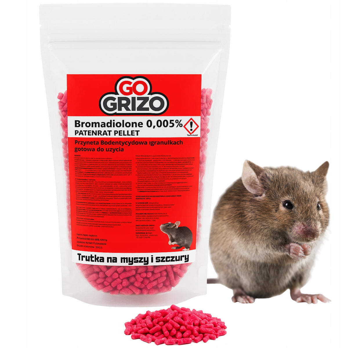 STRONG POISON FOR RATS MICE RODENTS STRONG CENTER GRANULES PATENRAT 1KG