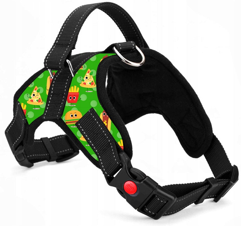 STRONG PRESSURE-FREE DOG HARNESS ADJUSTABLE COMFORTABLE LIGHT S 50-62 CM