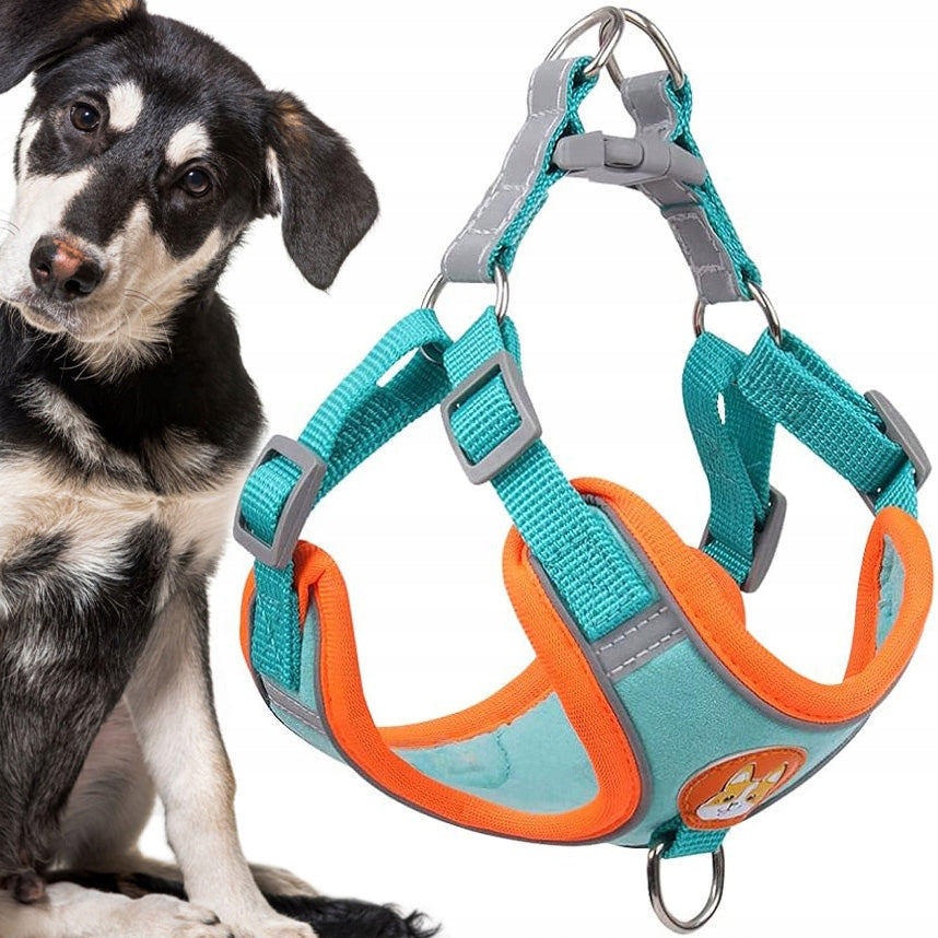 STRONG PRESSURE-FREE HARNESS COMFORTABLE FOR DOG REFLECTIVE ADJUSTABLE SIZE L