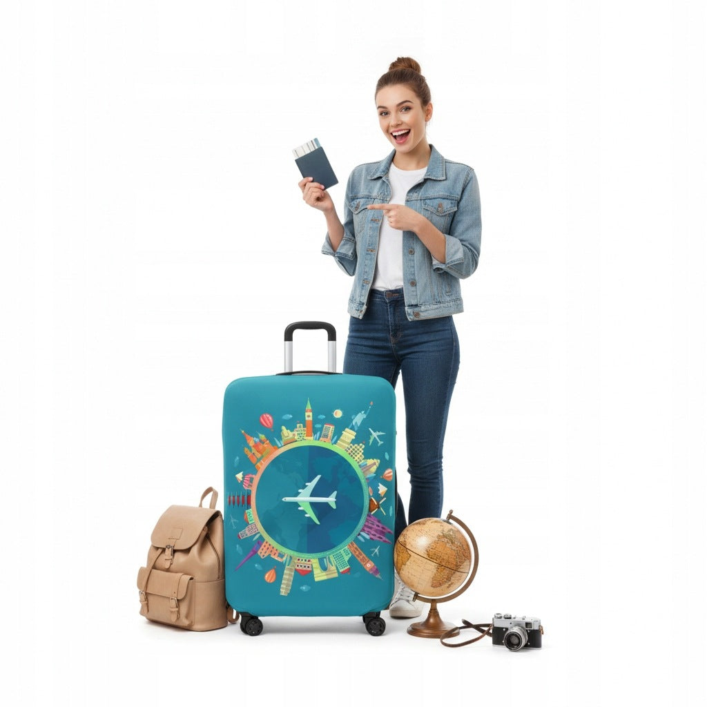 SUITCASE COVER KORBI TRAVEL PROTECTOR FLEXIBLE PROTECTIVE