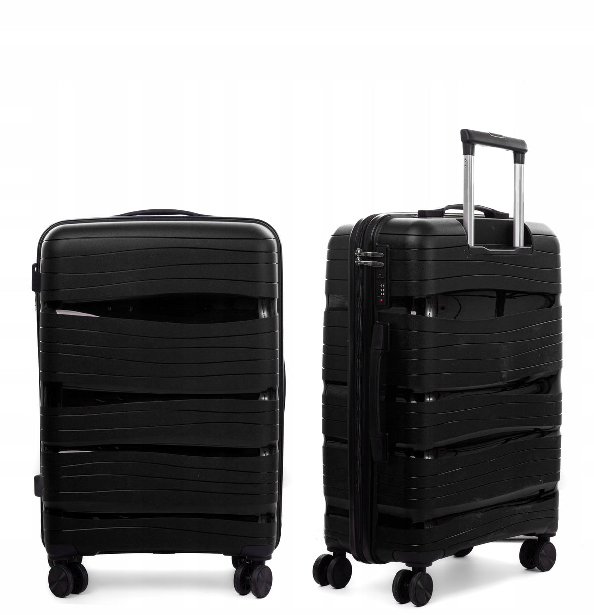 SUITCASE LARGE XXL INDESTRUCTIBLE RGL DOUBLE WHEELS POLYPROPYLENE LUGGAGE Manufacturer code WALIZKA PP3