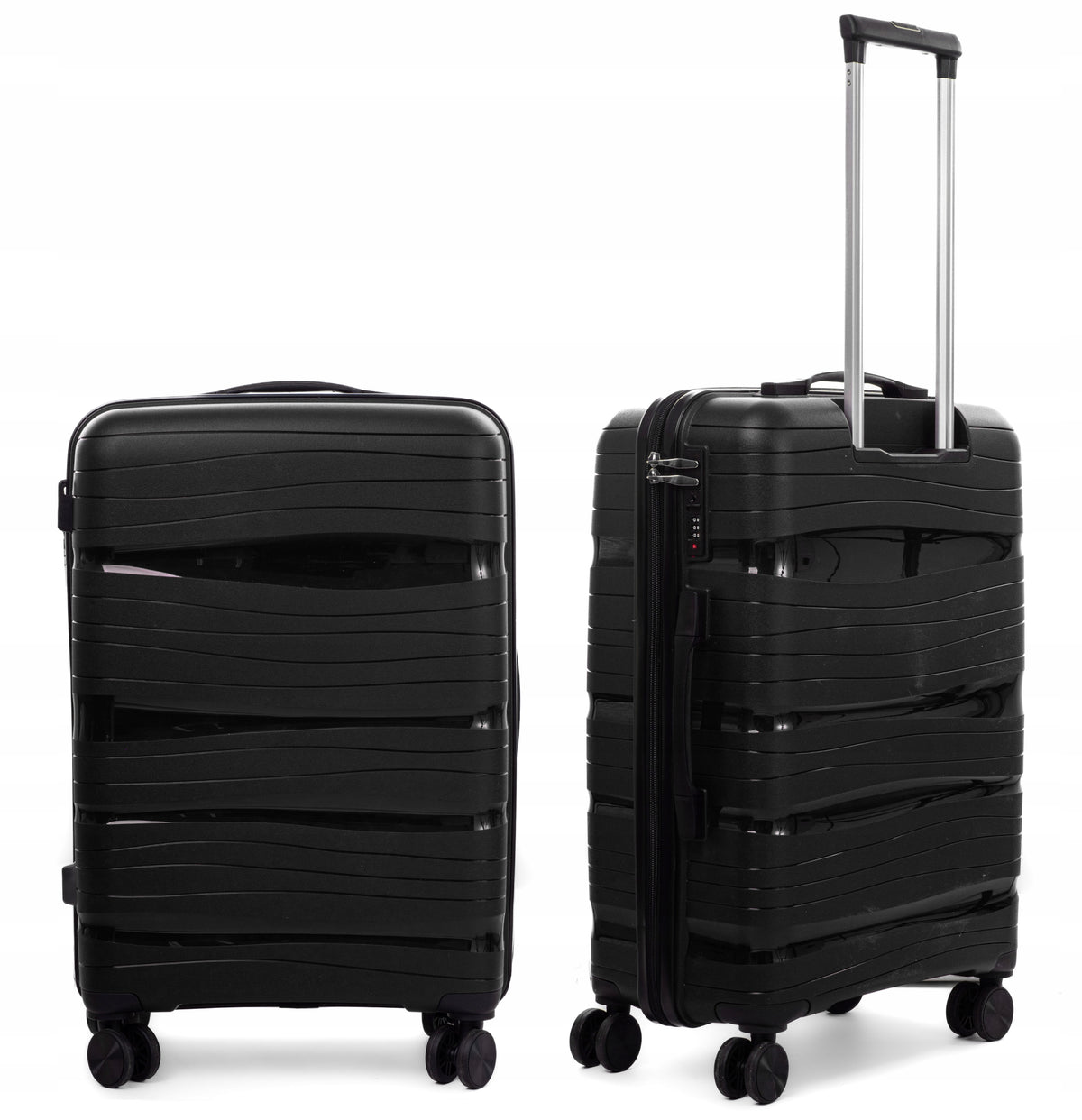 SUITCASE MEDIUM XL INDESTRUCTIBLE RGL DOUBLE WHEELS POLYPROPYLENE LUGGAGE Manufacturer code RGL PP3 XL ŚREDNIA