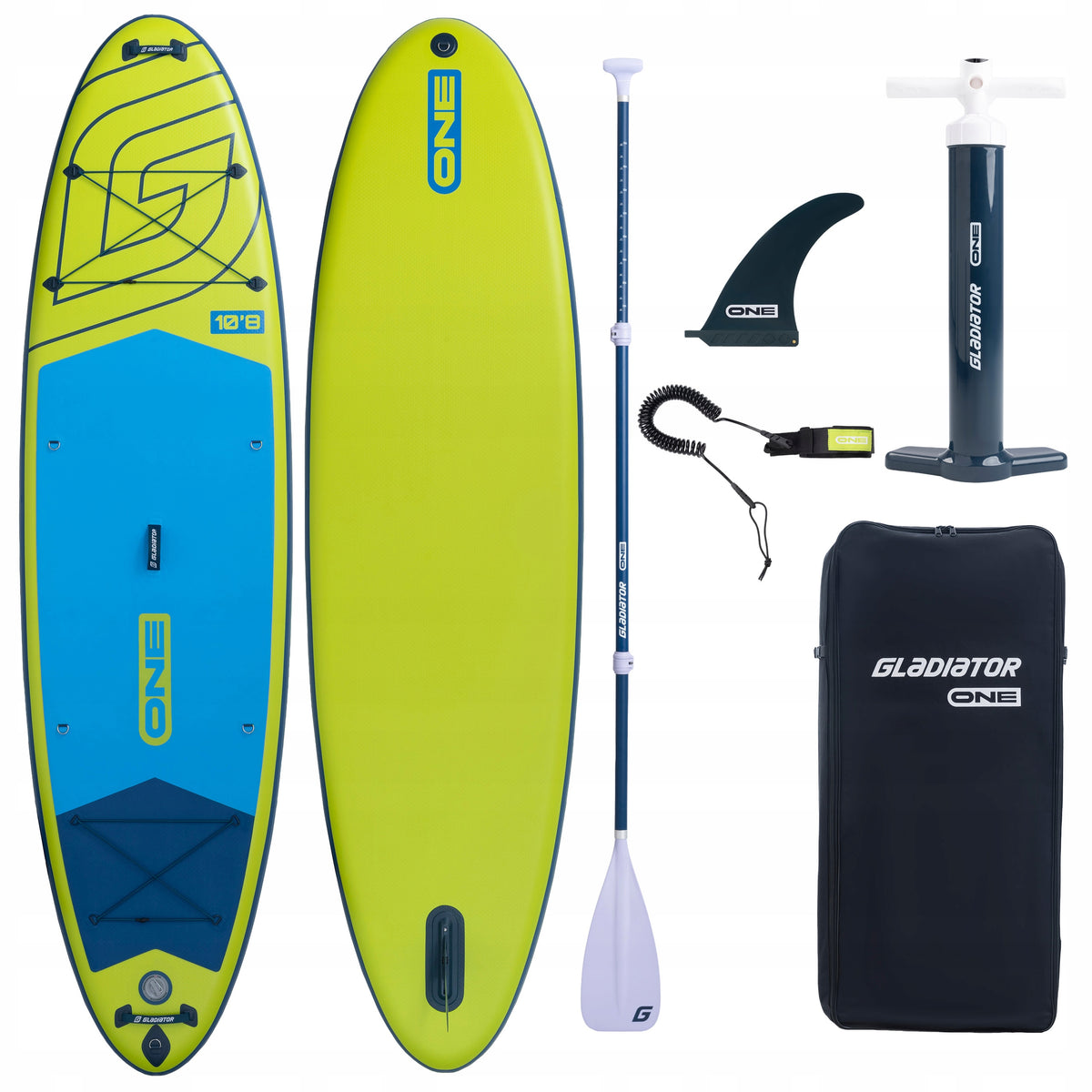 SUP Board Pumped Gladiator ONE 10'8 Allround LIME 2026