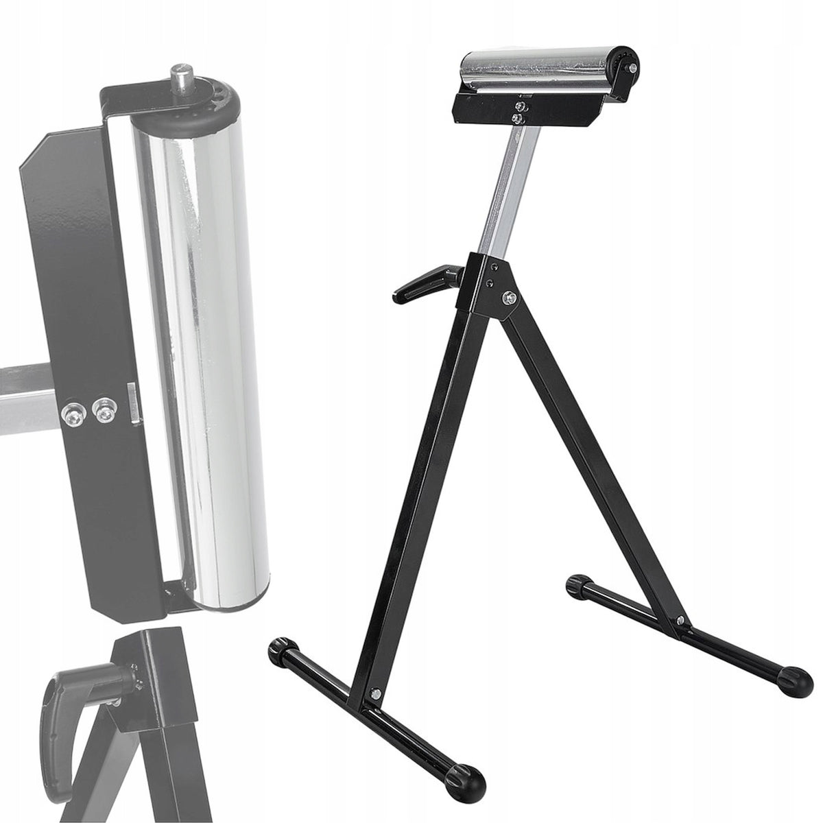 SUPPORT RACK WITH TRANSPORT ROLLER 680-1080MM 300MM WORKSHOP FOR SAW