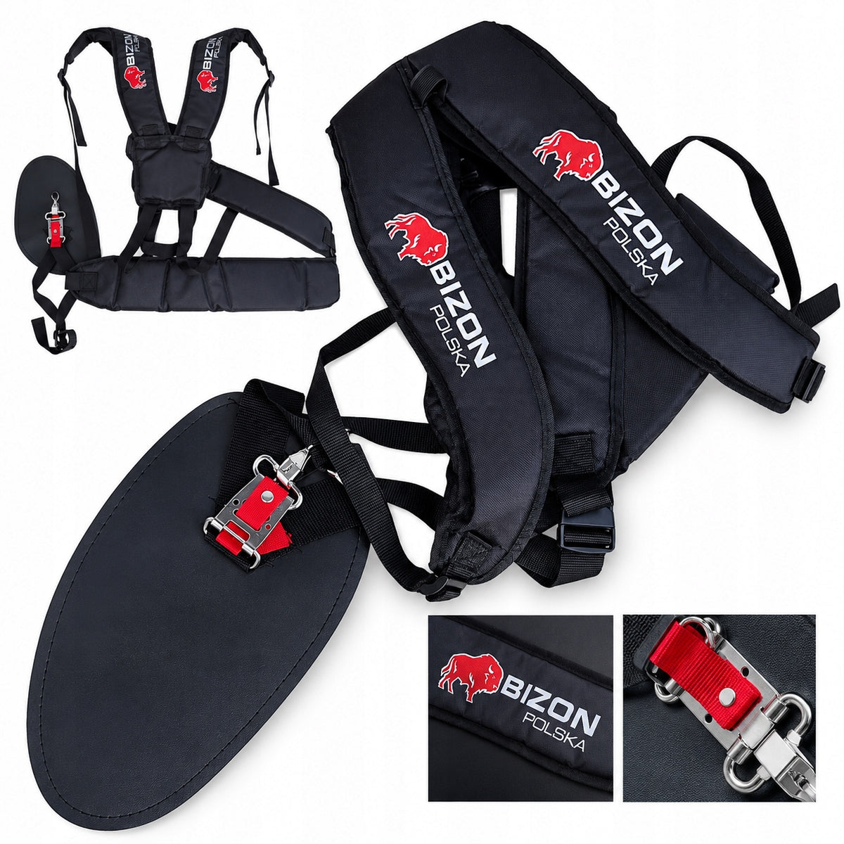 SUSPENDERS FOR COMBUSTION SCYTHE TRIMMER BELTS HARNESS ADJUSTABLE SOLID