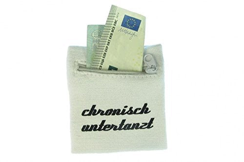 SWEATBAND WALLET WHITE ZIPPER SPORTS DANCE Color white