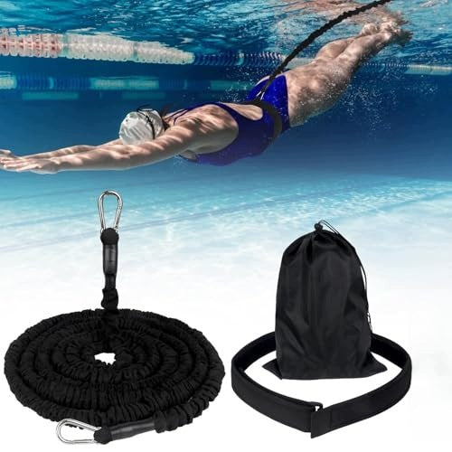 SWIMMING BELT RESISTANCE FOR ADULTS RUBBER 4 12M for home Brand no brand