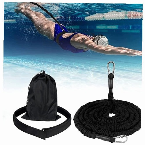 SWIMMING BELT RESISTANCE FOR ADULTS RUBBER 4 12M for home