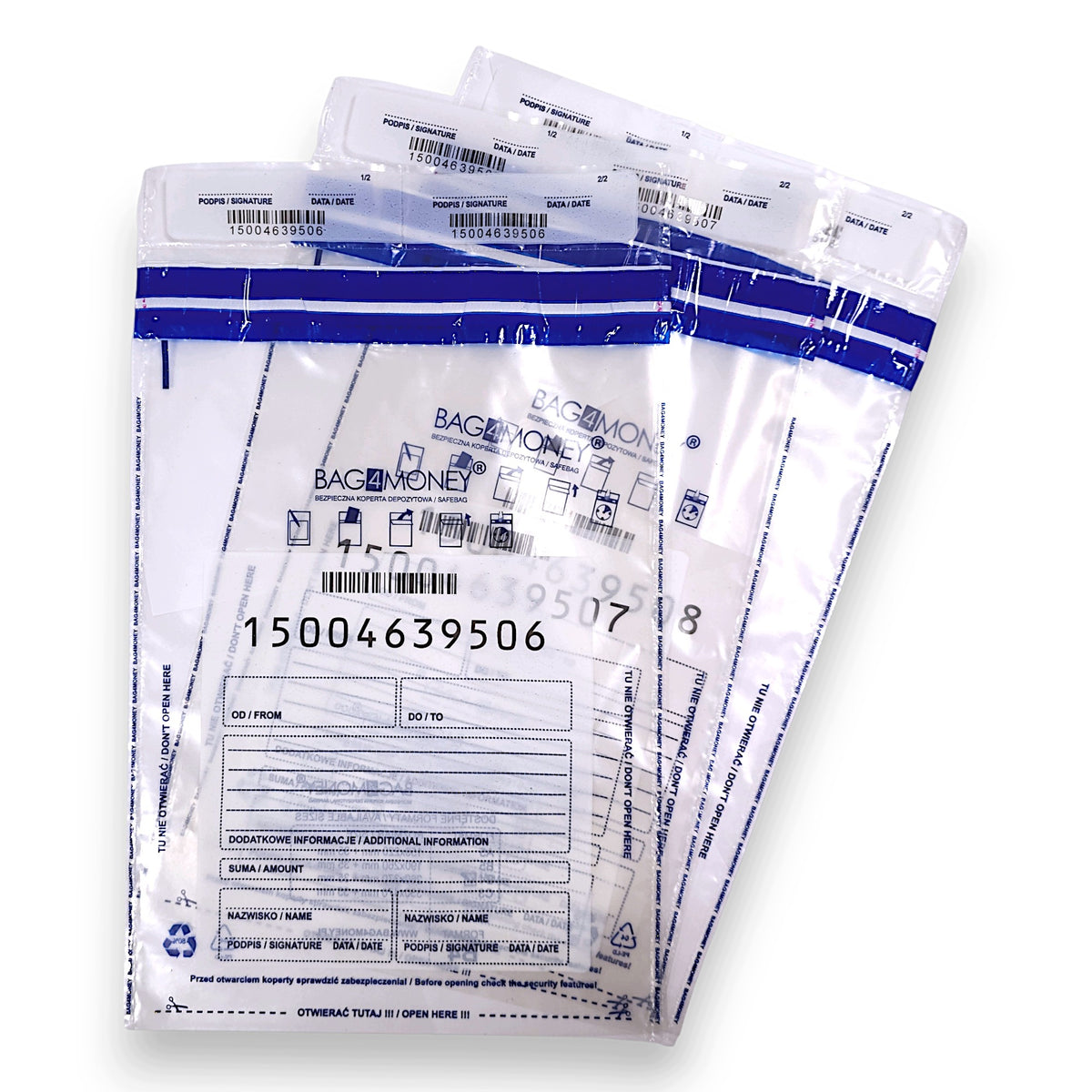 Safe envelope B5 Bag4Money transparent