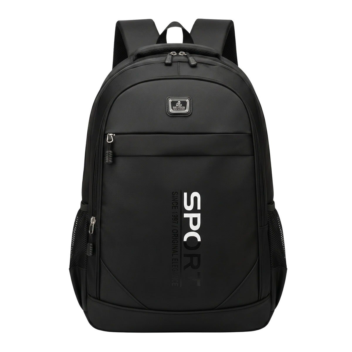 School Backpack Black Urban Sports Spacious Waterproof For Work