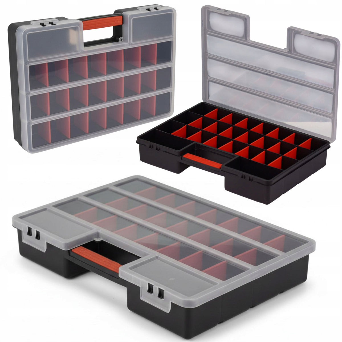 Screw organizer, tool box, container 26 compartments Suitcase