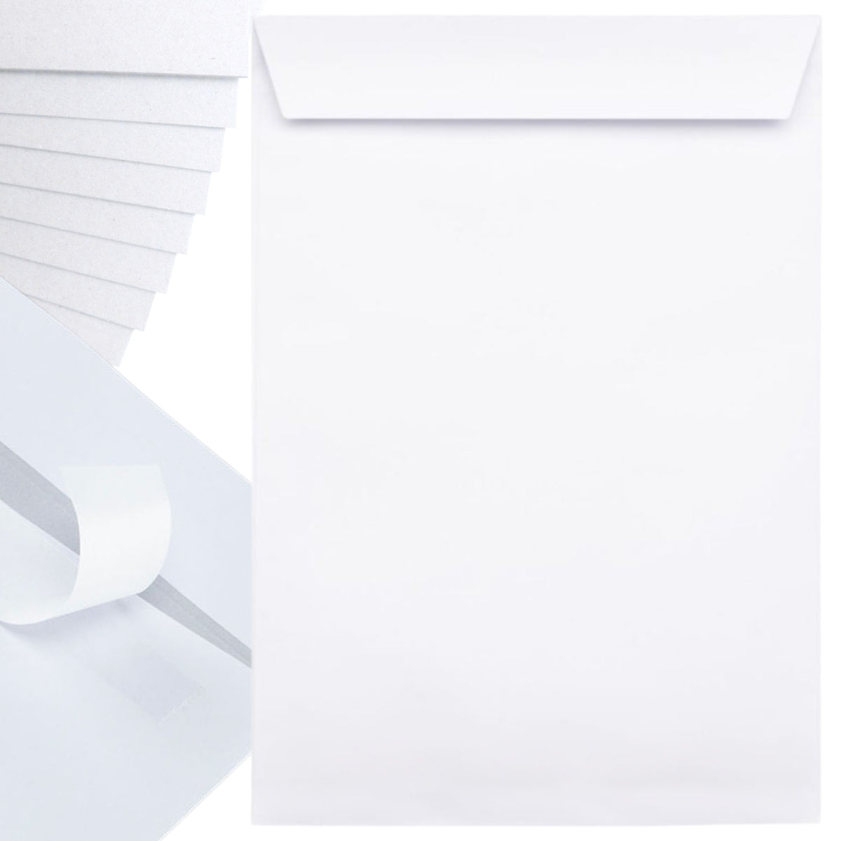 Self-Adhesive Envelopes White Office Standard Envelope C4 A4 5 Pieces