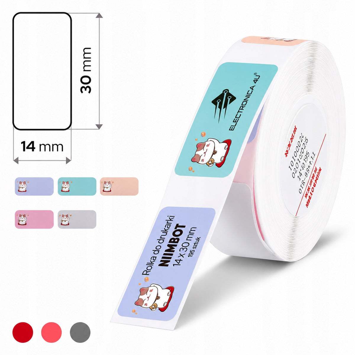 Self-adhesive labels thermal stickers Niimbot D11 D110 D101 H1S 14x30